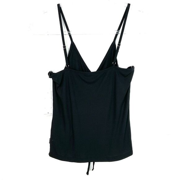Hurley Black Caviar Shirred Rib Tank Small - Picture 4 of 6